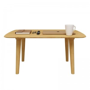 竹の端テーブル31インチコーヒーティーテーブルリビングルームの居間のための家の家具