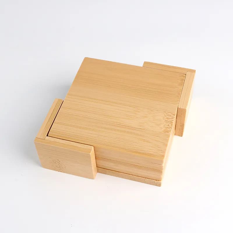 Bamboo Square Coaster Home Bar装飾コースター