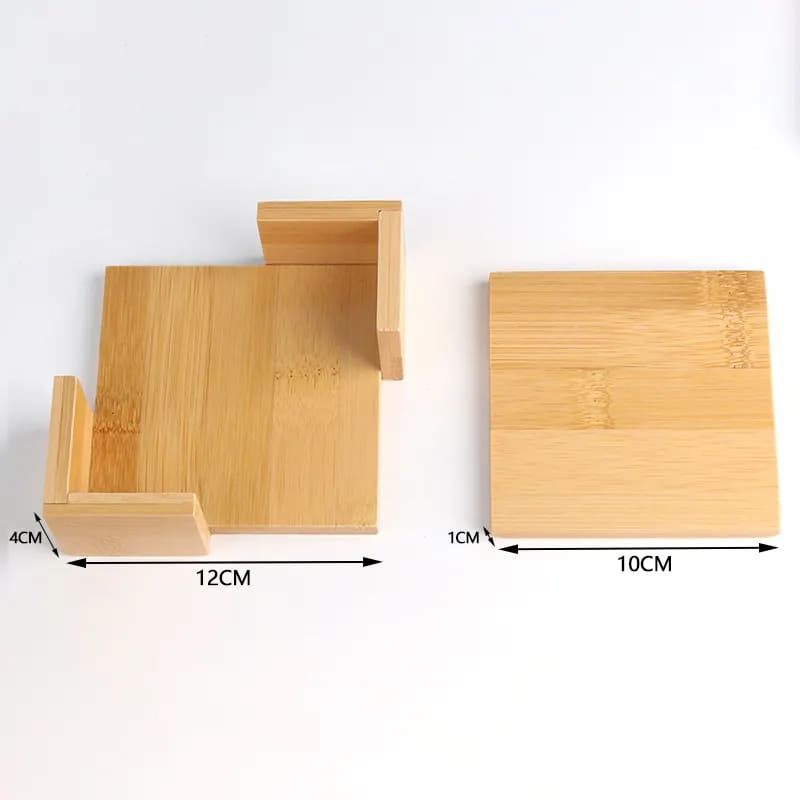 Bamboo Square Coaster Home Bar装飾コースター