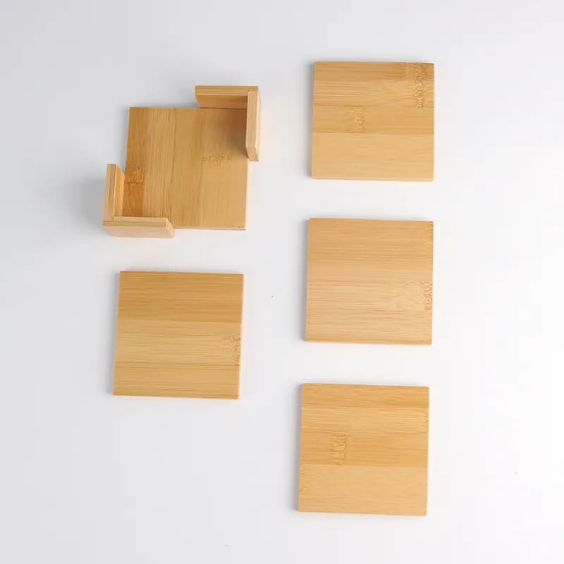 Bamboo Square Coaster Home Bar装飾コースター